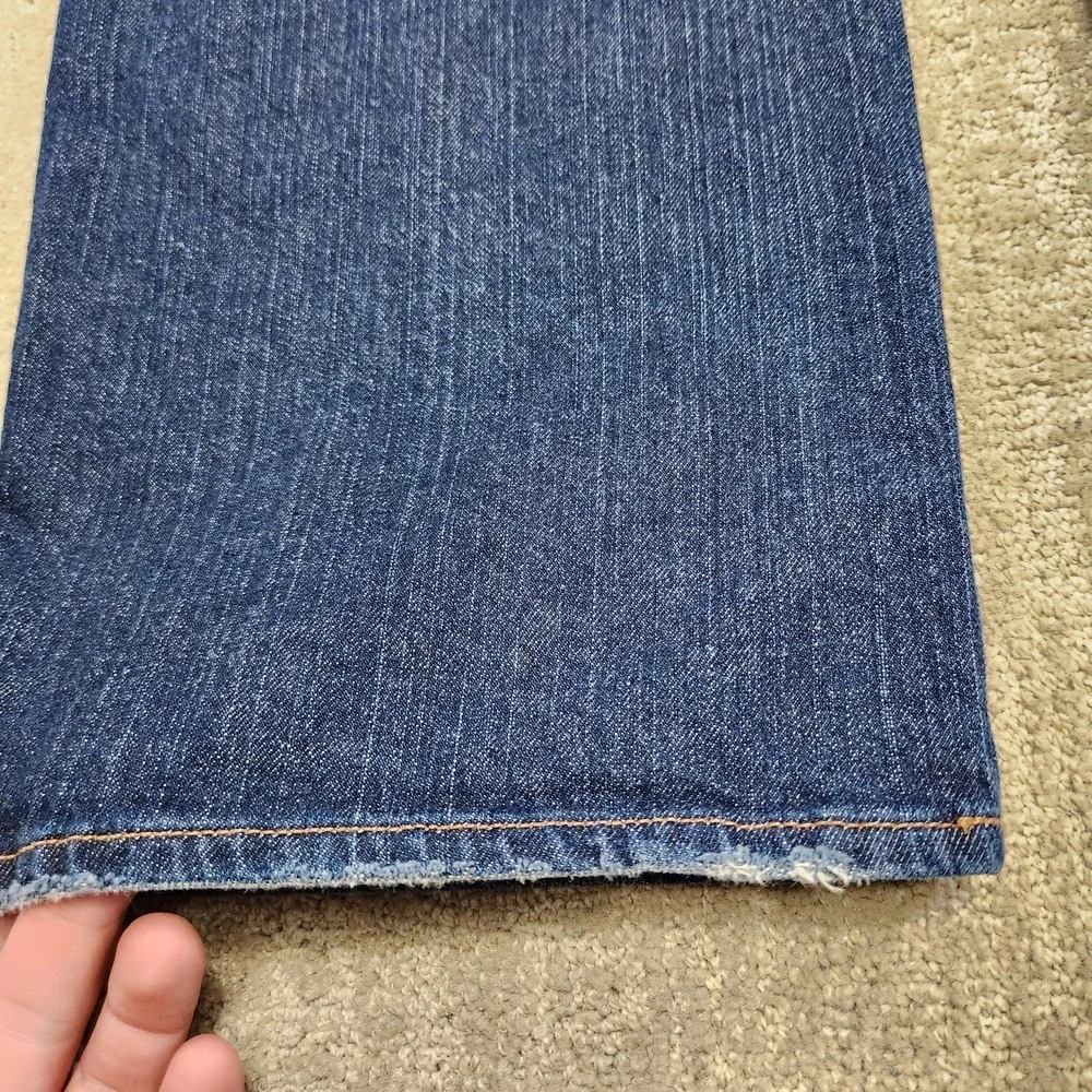 Vintage Lucky Brand Jeans Men 34x30 Relaxed Bootcut Baggy Y2K‎ Denim Dark Flight